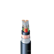 Medium voltage motor power supply cables 3 , 6 / 6 kV and 6 / 10 kV Flat VFD tinned copper wire braided cable